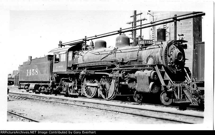 ATSF 4-4-2 #1458 - Atchison, Topeka & Santa Fe